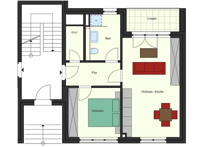 Buesumperle Weiss Lägenhet *